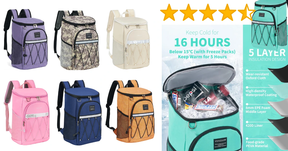 Backpack insulated cooler